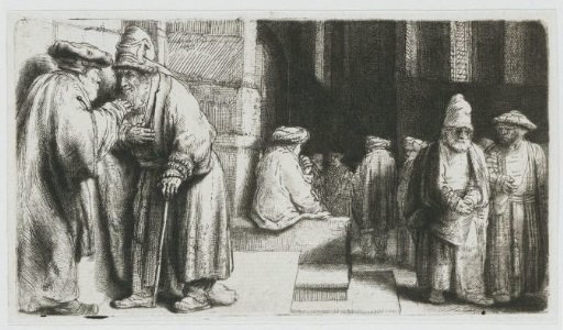 Jews in the synagogue