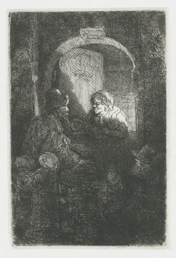 A Hurdy-gurdy Player Followed by Children