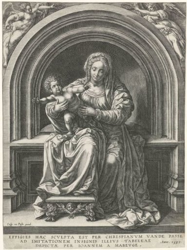 Mary with the Christ Child on a Throne