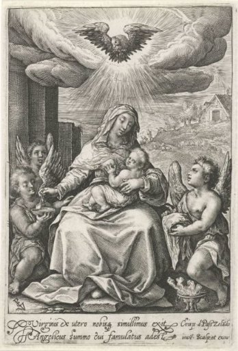 Mary with the Christ Child and Angels