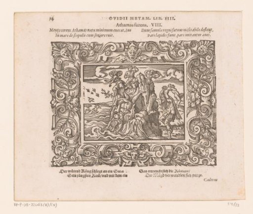 Athamas Strikes His Son Against the Rocks and Ino Throws Herself into the Sea