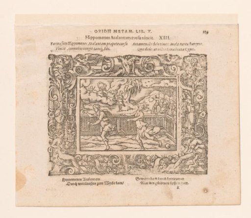 Hippomenes Wins the Footrace Against Atalanta