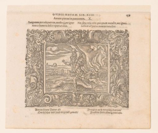 Aeneas Fleeing with His Family from Troy
