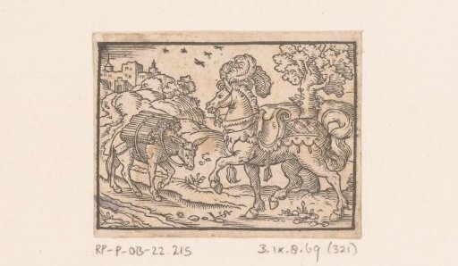 Fable of the Donkey and the Proud Horse