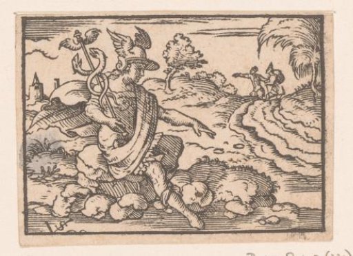 Fable of Mercury and Two Travelers