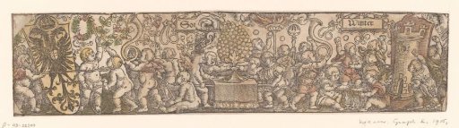 Frisian with an allegorical representation of summer and winter