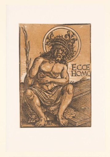 Christ as Man of Sorrows, seated on the cross