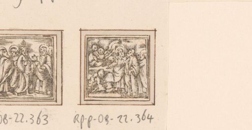Christ with his disciples and the Trinity