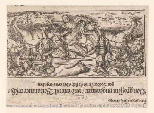 Battle between horsemen