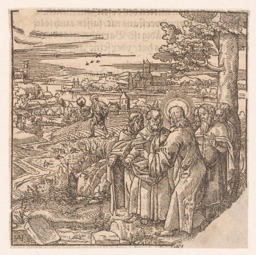 Christ telling his disciples the parable of the sower