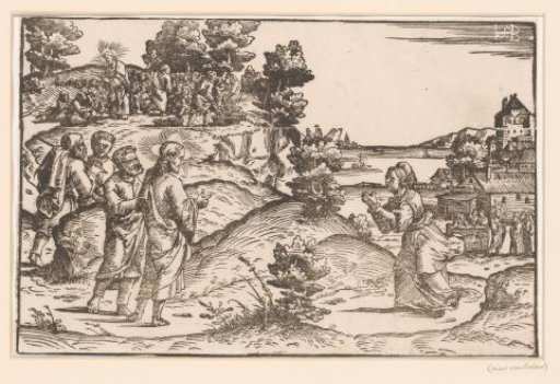Christ and the woman of Cana