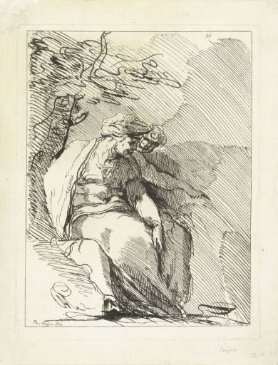 Sibyl with a Genius under a Tree
