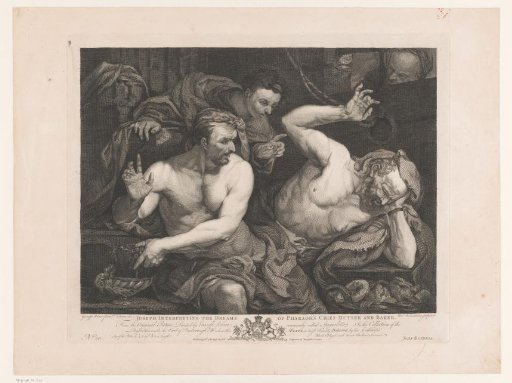Joseph interprets the dreams of the cupbearer and the baker