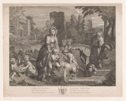 Holy Family with John the Baptist, a Lamb, Other Children and Putti