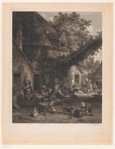 Merry farmers at an inn