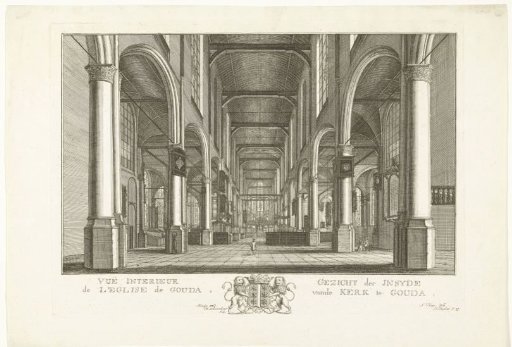 Interior of the Saint John's Church in Gouda