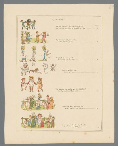 Seven scenes with playing children