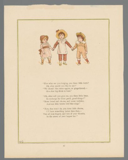 Three children holding hands