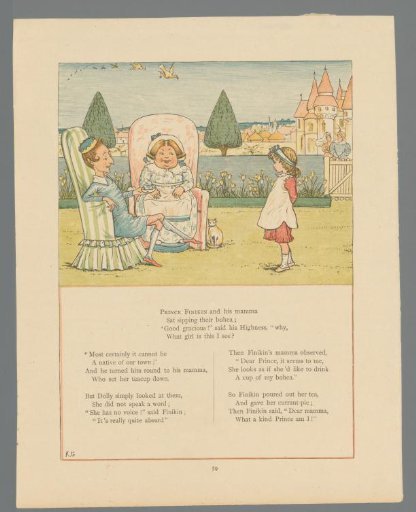 Girl before a prince and his mother