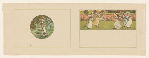 Women Working in the Fields and Five Dancing Girls