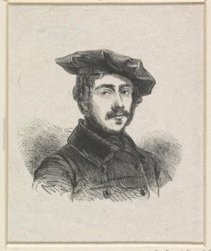 Portrait of Marinus Adrianus Koekkoek