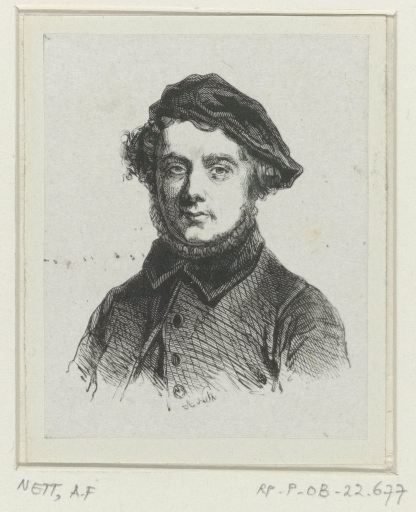 Portrait of the painter Charles Ferdinand Venneman