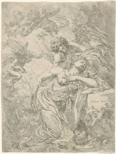Mary Magdalene with angels