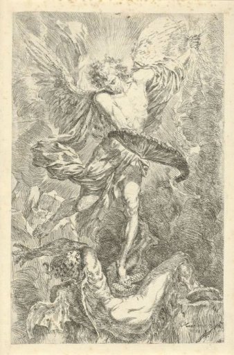 Archangel Michael slaying the dragon
