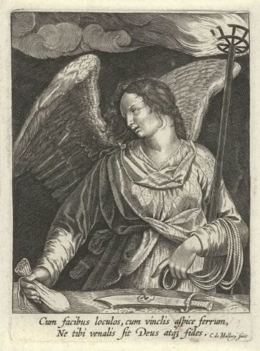 Angel with the Purse of Judas and the Sword of Peter