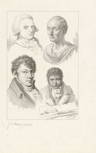 Portraits of J. H. Prins, J. Kuyper, W.J. van Troostwijk and J.P. Visser Bender