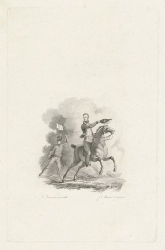 Prince of Orange on horseback, 1815