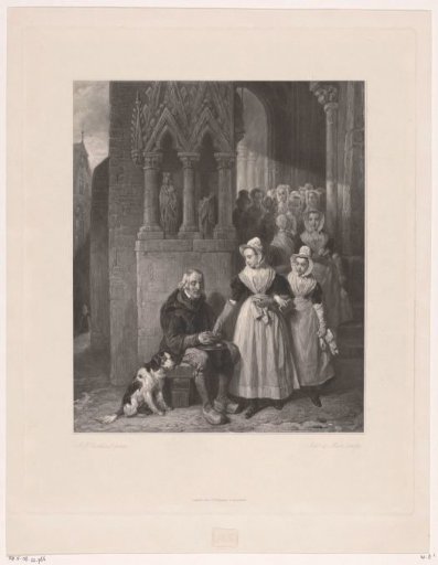 Orphan Girl Giving Alms to a Beggar
