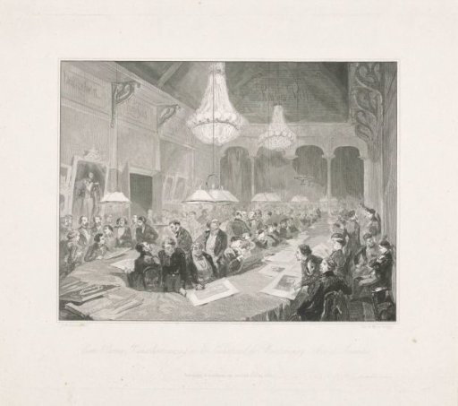 Viewing of art in Arti et Amicitiae, Amsterdam
