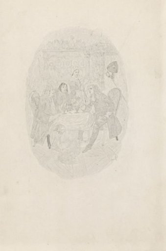 Three men at a table