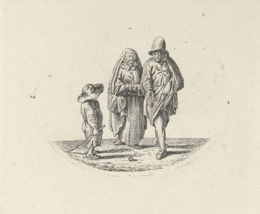 Man, woman and child