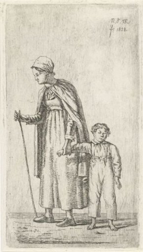 Mother with a child on her arm