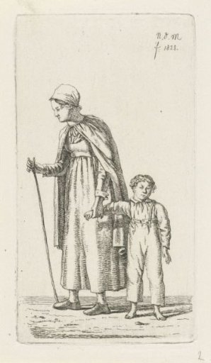 Mother with a child on her arm