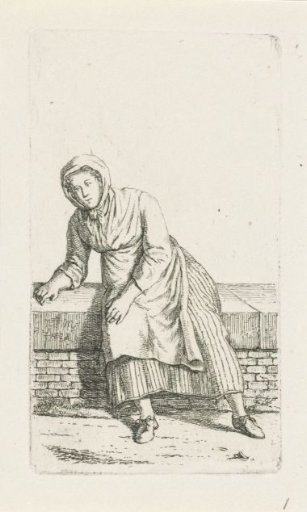 Woman sitting on a low wall
