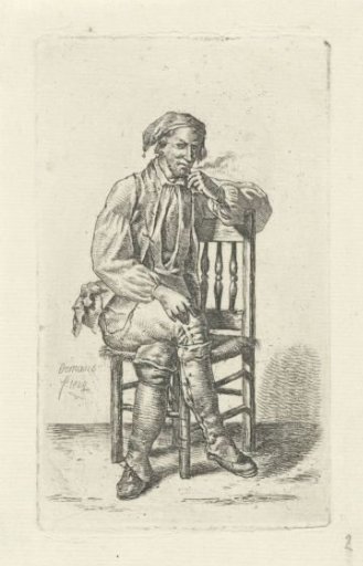 Seated man on a chair