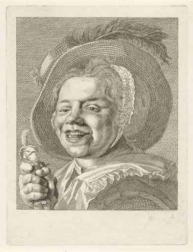Smiling girl with a doll