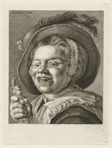 Smiling girl with a doll