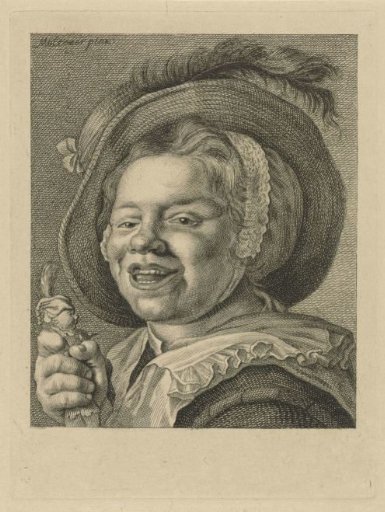 Smiling girl with a doll
