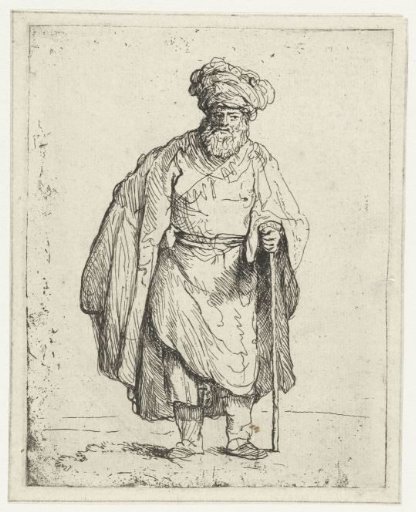 Man with a turban and a staff