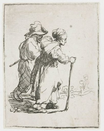 Two tramps, a man and a woman