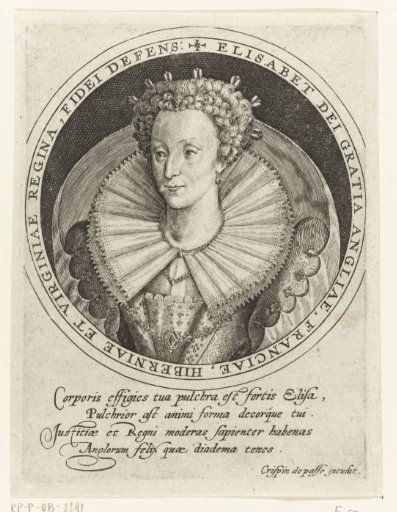 Bust portrait of Elizabeth I Tudor, Queen of England