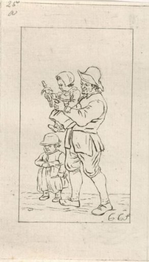 Father with two children