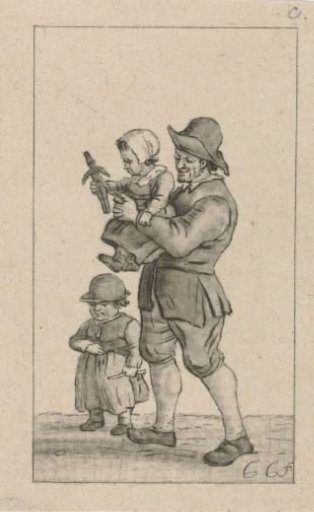 Father with two children
