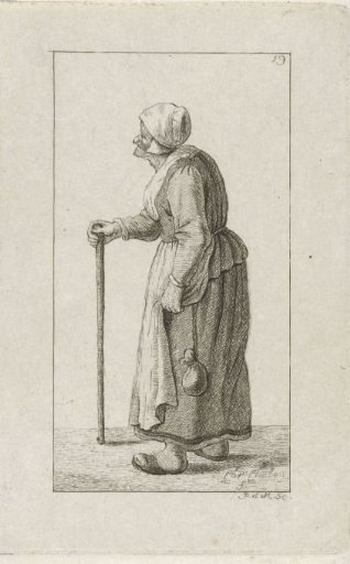 Standing woman with staff