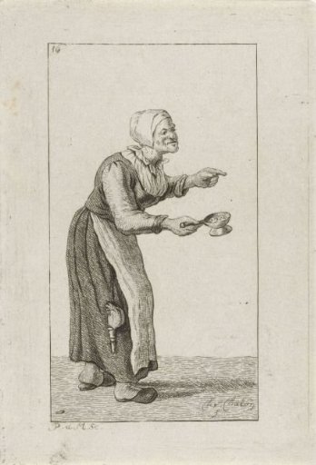 Standing woman with a fire pot