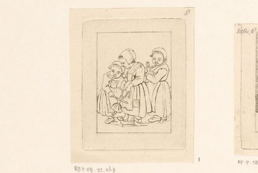 Three Girls with Dolls